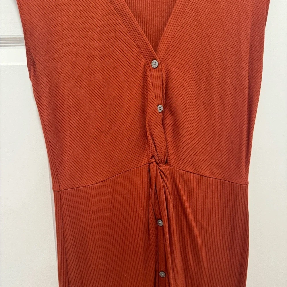 Loft Midi Sleeveless Button-Down Dress - Picture 3 of 5